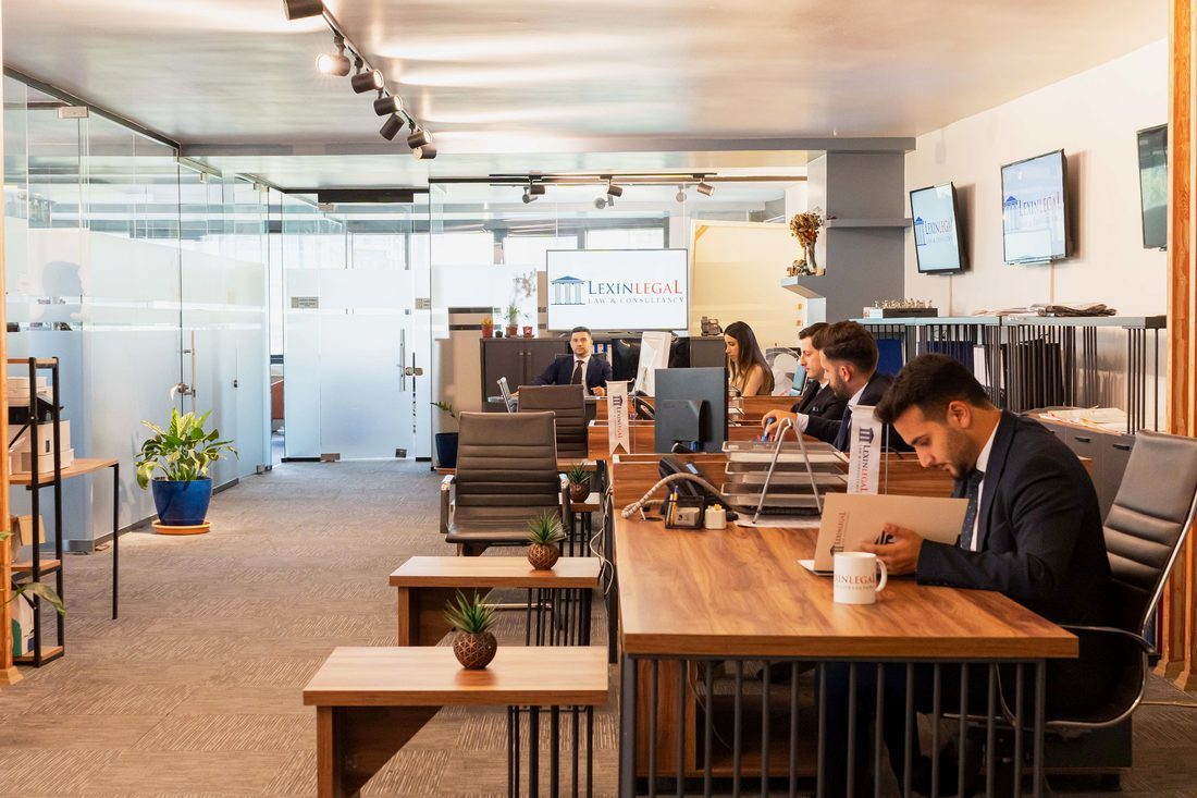 Lexin Legal lawyers at work in the firm's open-plan Istanbul office