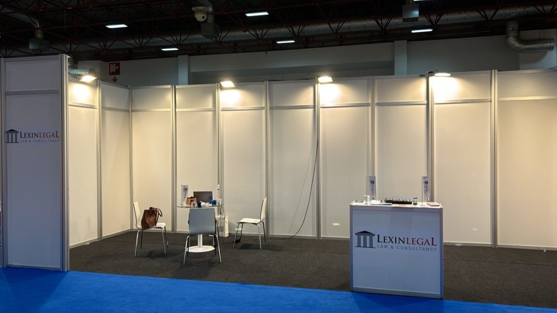 The Lexin Legal stand at Blockchain Expo World in Istanbul